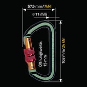 Karabinerhaken BS 10 Aluminium